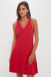 Red Pique Kember Walking Dress