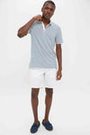 Ivory Breton Stripe Sunwashed Tee Shirt Polo