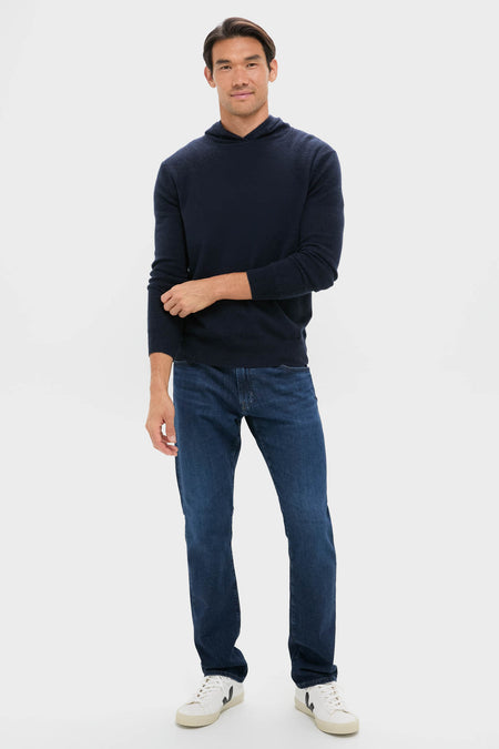 Navy Cashmere Hoodie