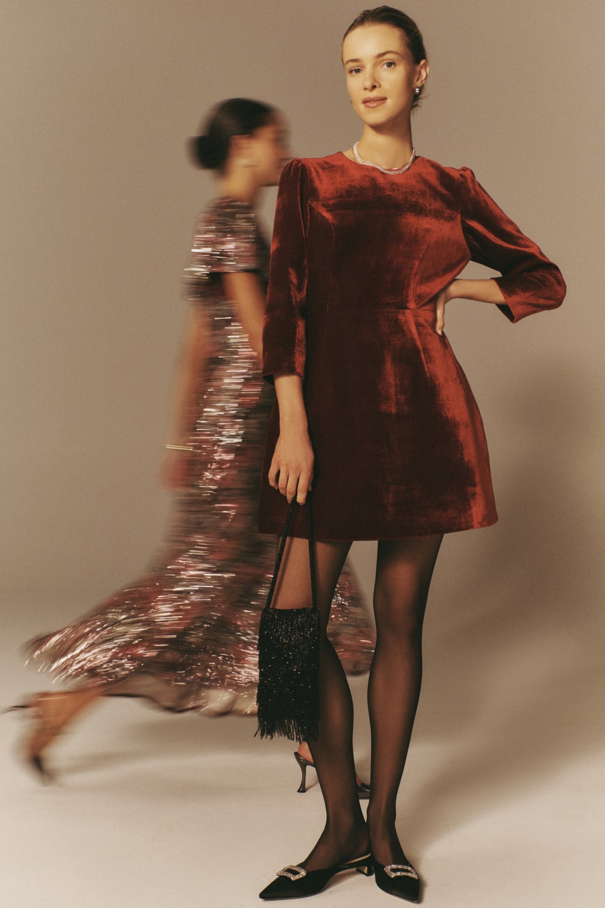 Tuckernuck Red Velvet Silk Haley Dress Red / 12 Tuckernuck Red Velvet Silk Haley Dress Red / 12