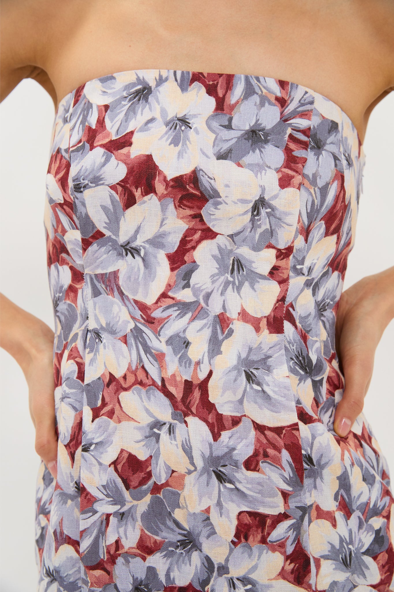 rosalie metallic stripe strapless cocktail dress Dress the Population Rosalie Dress - Blue