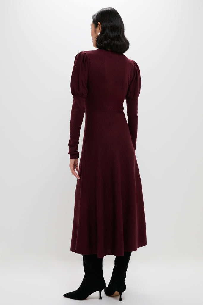 Pomander Place Winetasting Brielle Sweater Dress Winetasting / XXS Pomander Place Winetasting Brielle Sweater Dress Winetasting / XXS