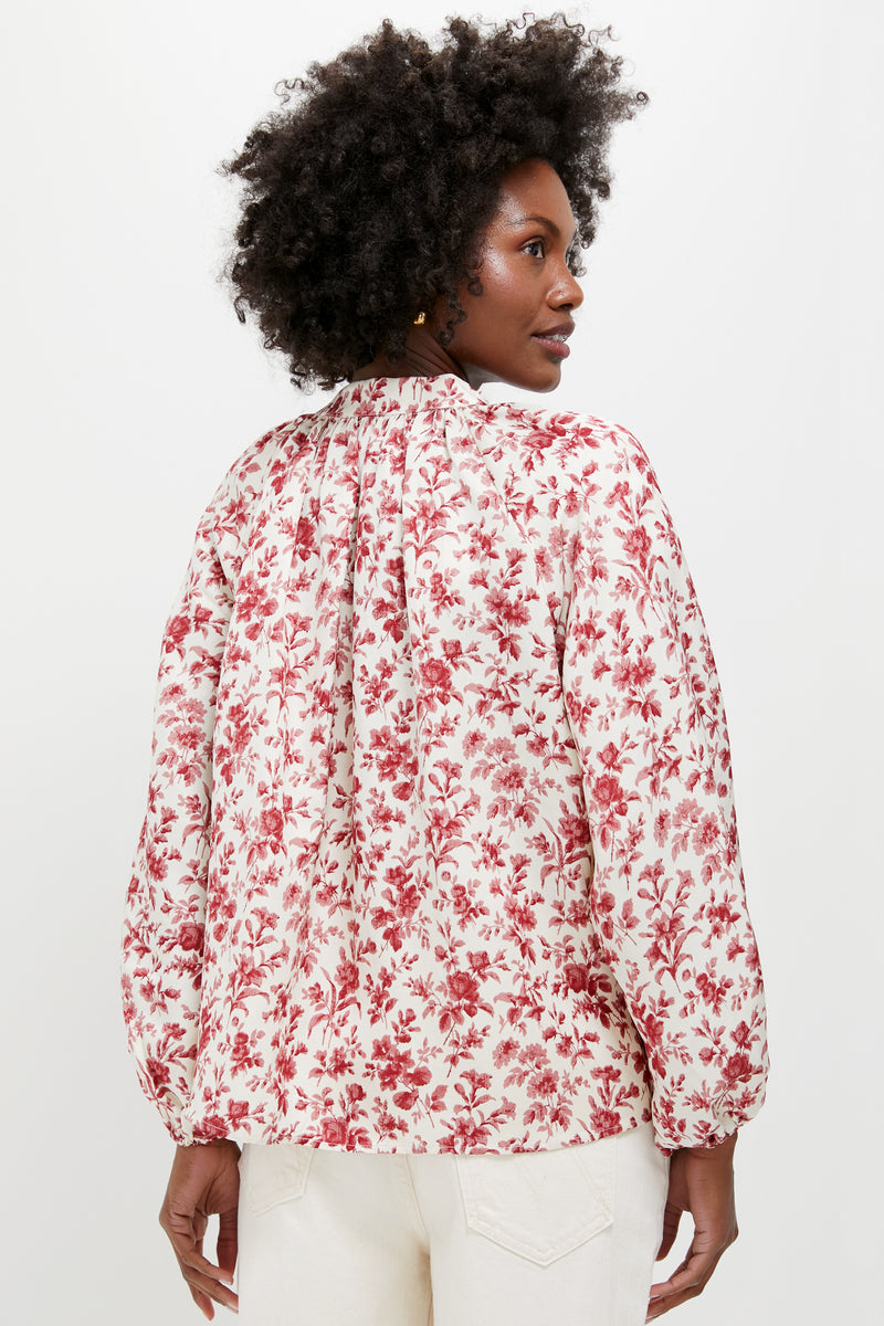 Pomegranate Bloom Sawyer Blouse