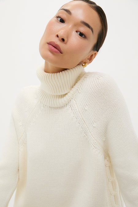 Ivory Louisa Turtleneck Sweater