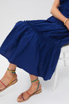 Blueberry Camden Cotton Poplin Tank Midi Dress