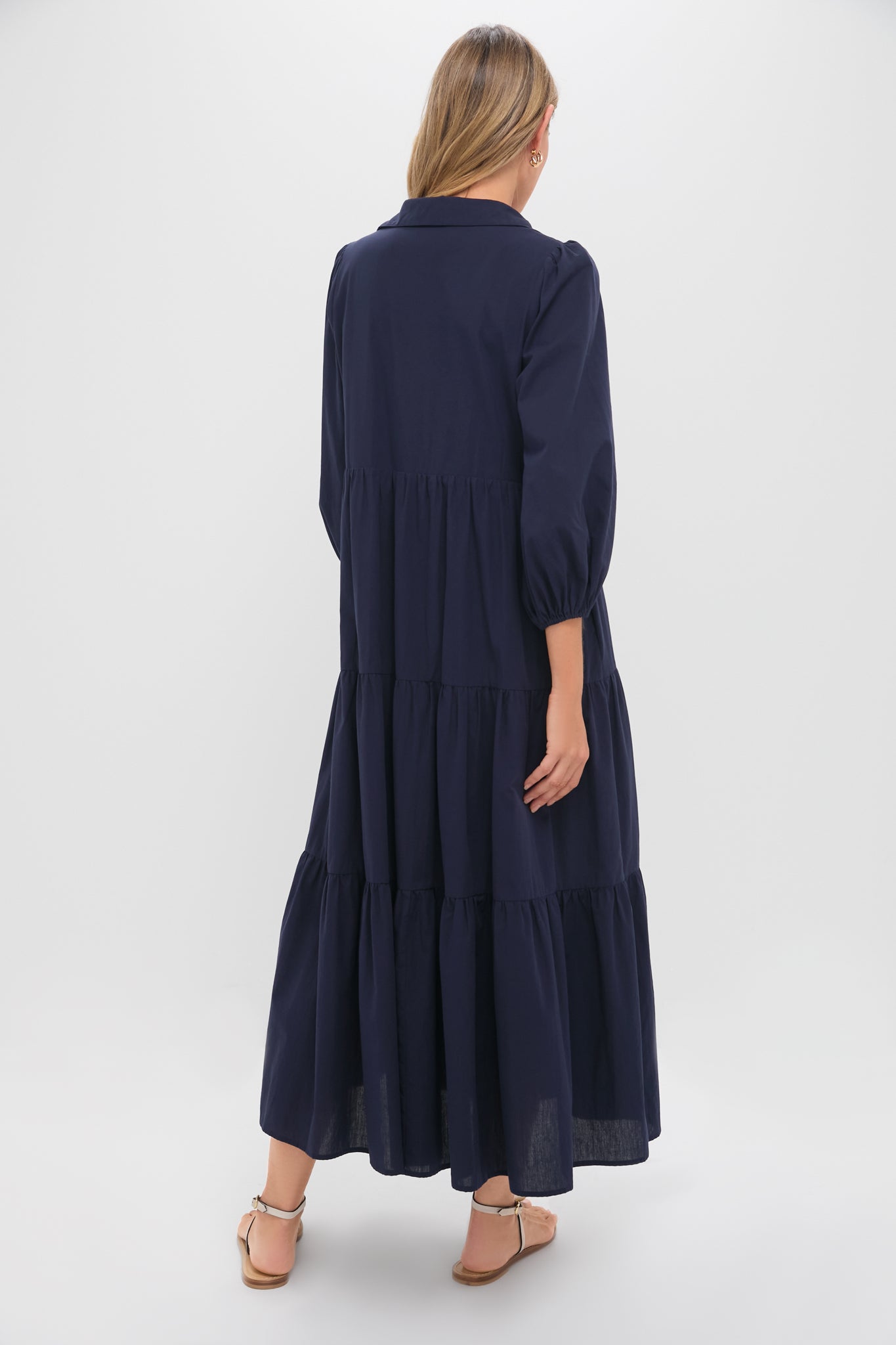 Navy Cotton Mabel Maxi Dress | Pomander Place Navy Cotton Mabel Maxi Dress | Pomander Place