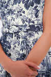Navy Cypress Toile Eira Dress