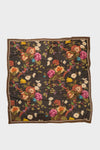 Baroque Floral Silk Cashmere Blend Large Scarf