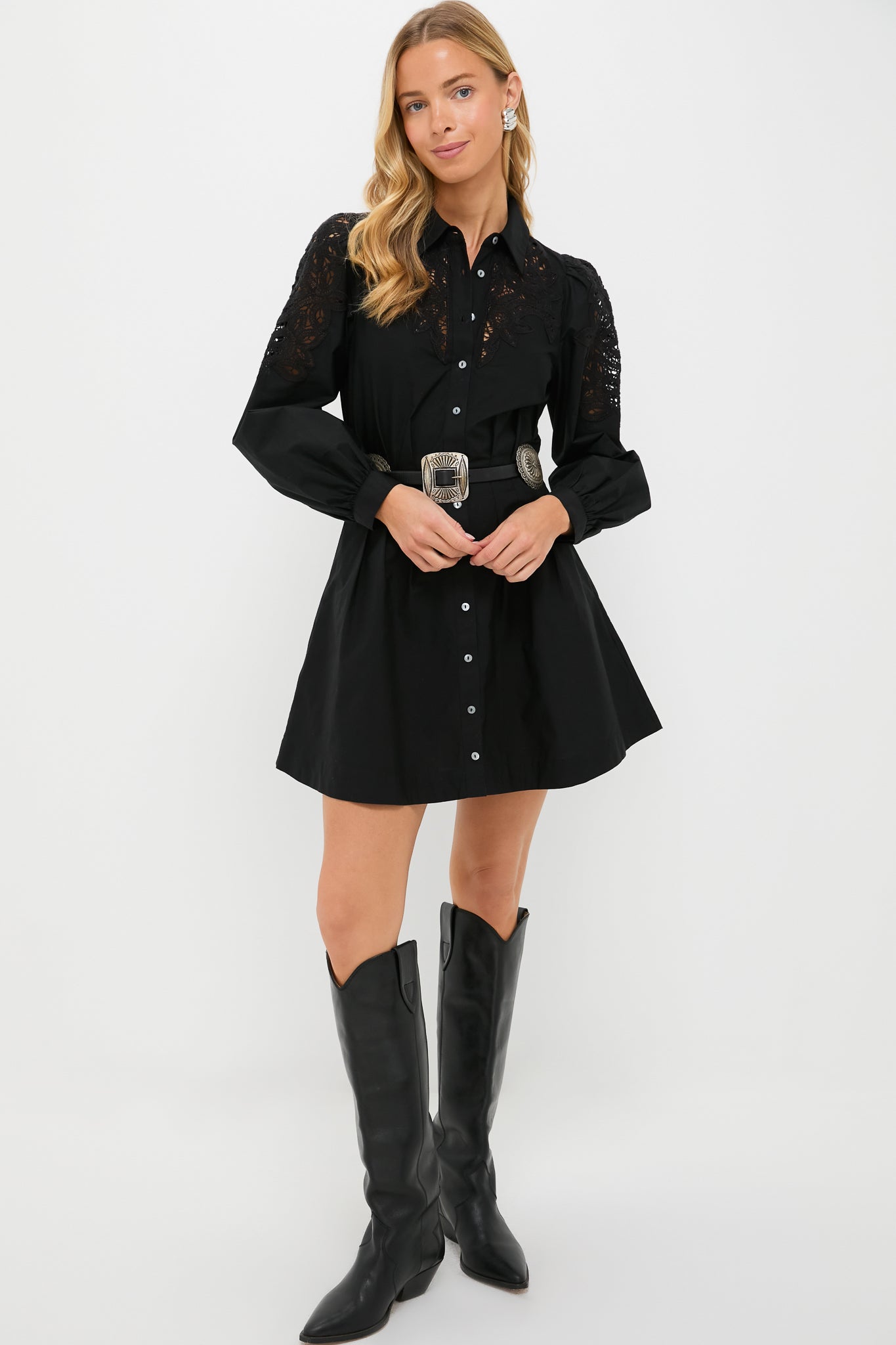 Black Marta Long Sleeve Mini Dress | Love the Label Black Marta Long Sleeve Mini Dress | Love the Label