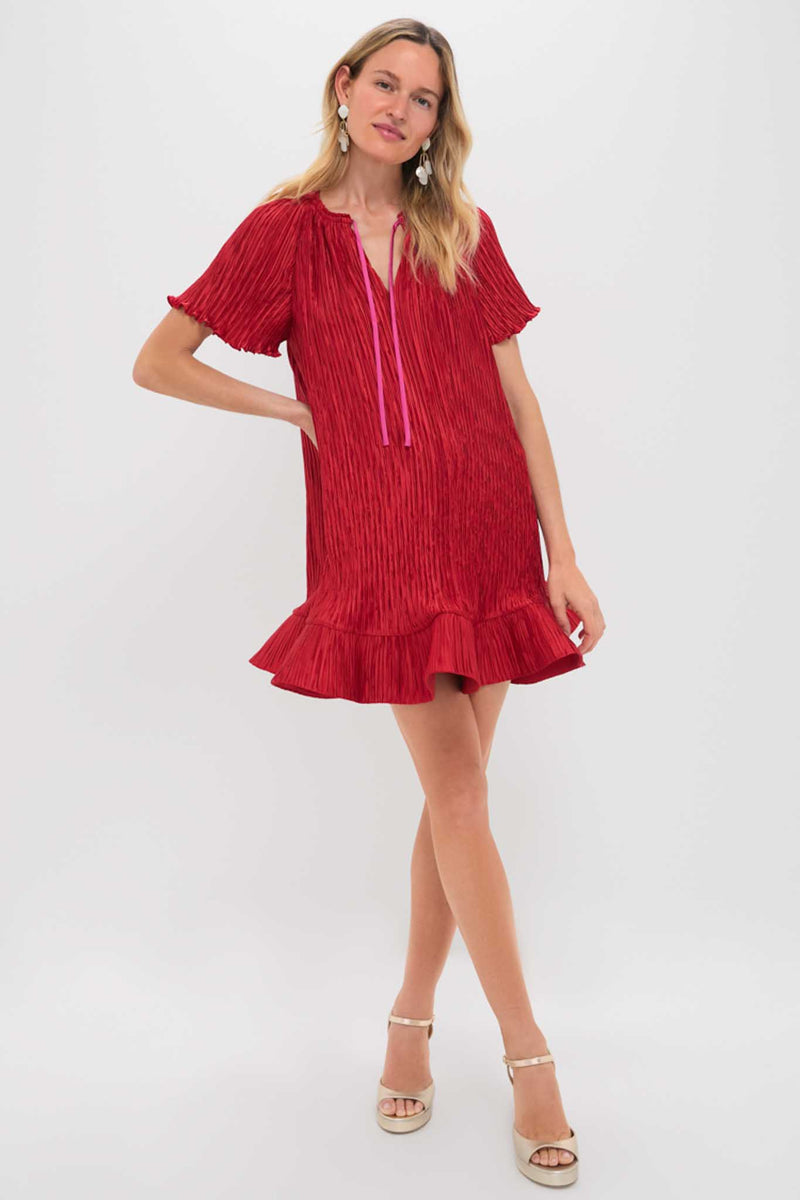 Crimson Multi Venus Mini Dress
