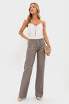 Driftwood Clayton Coated High Rise Wide Leg
