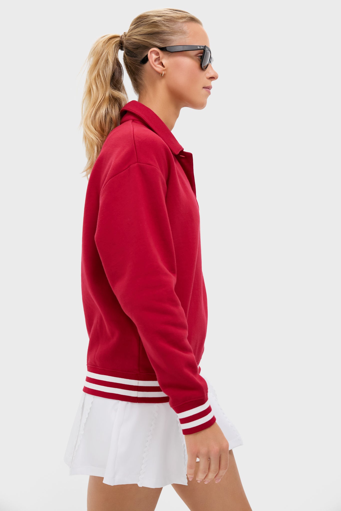 Red 100% Cotton Perry Pullover