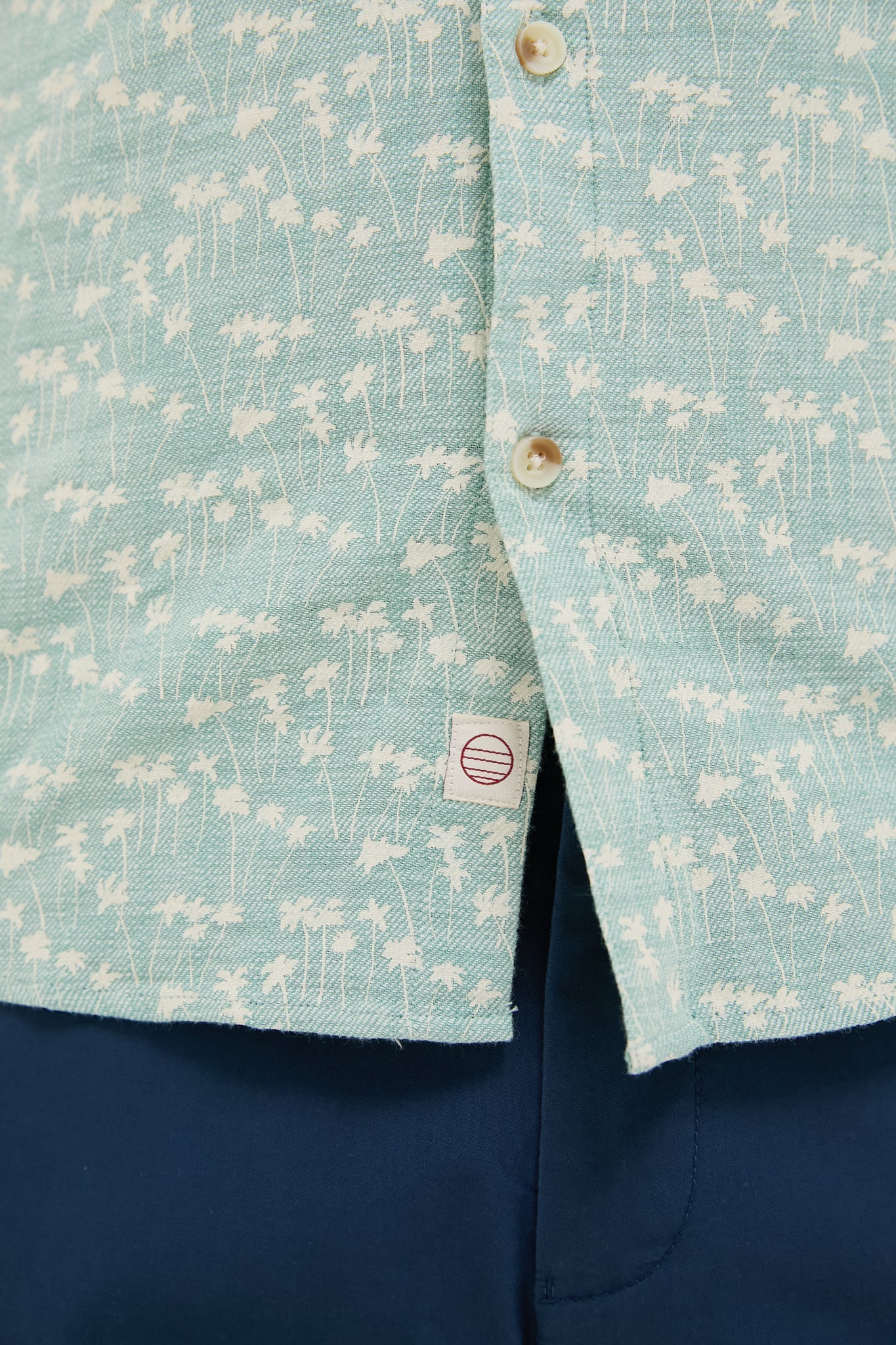 Green Palm Classic Stretch Selvage Shirt