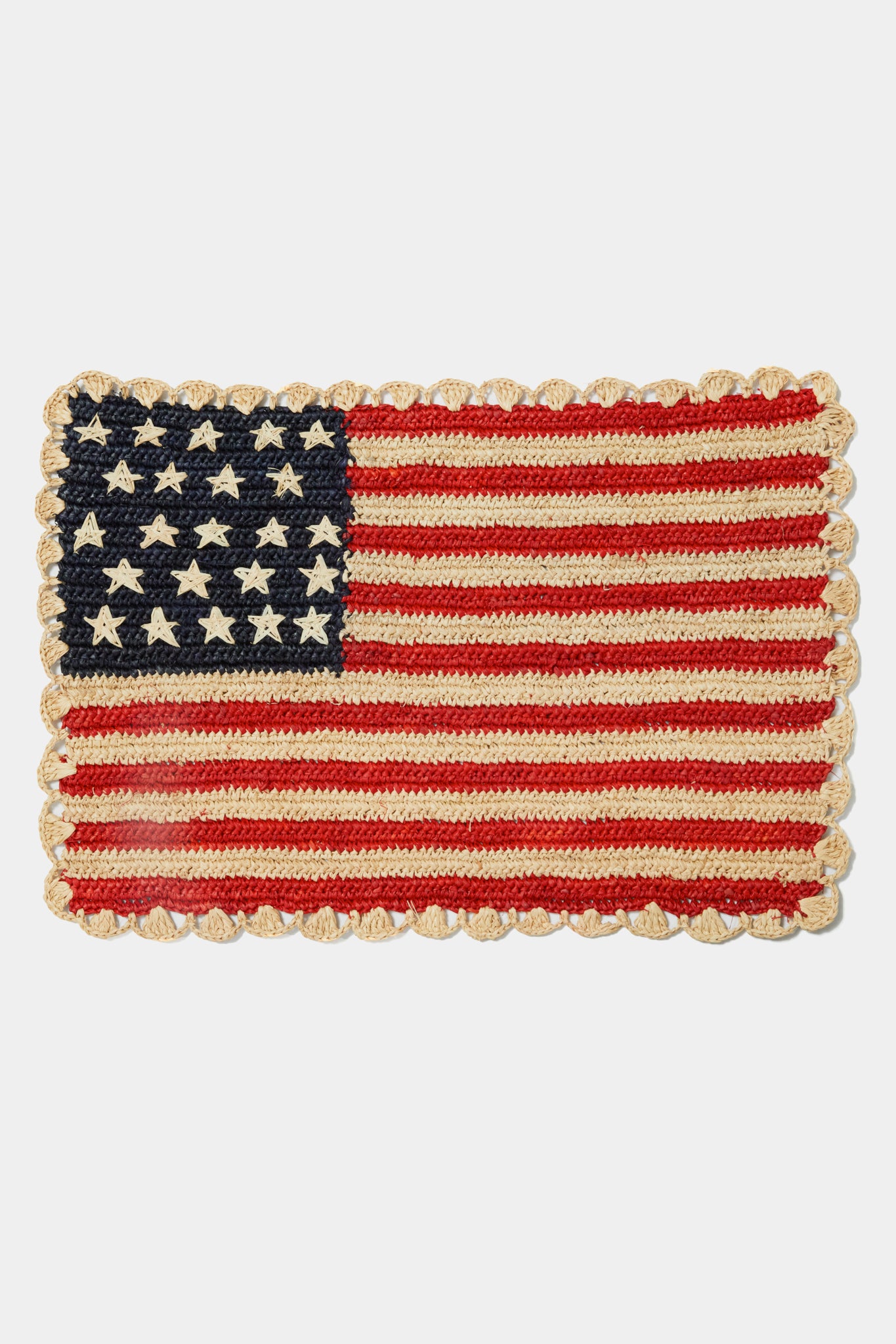 Exclusive Scalloped Americana Placemat Set of 4