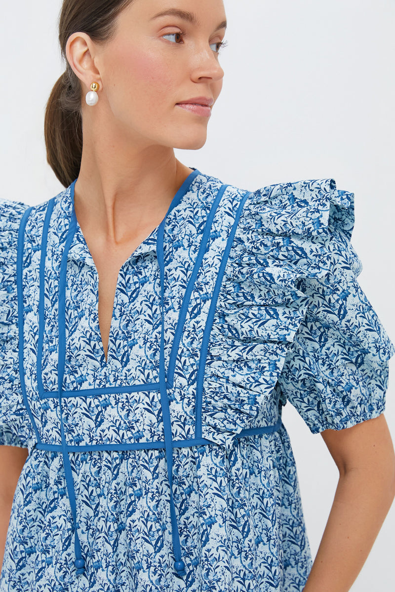 Blue Floral Rosaleigh Mini Dress