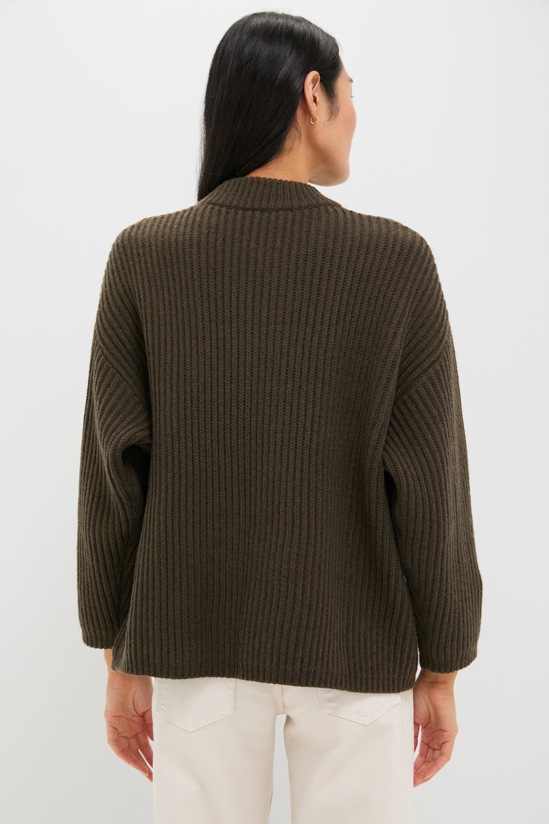 Olive Green Crewneck Jack Sweater
