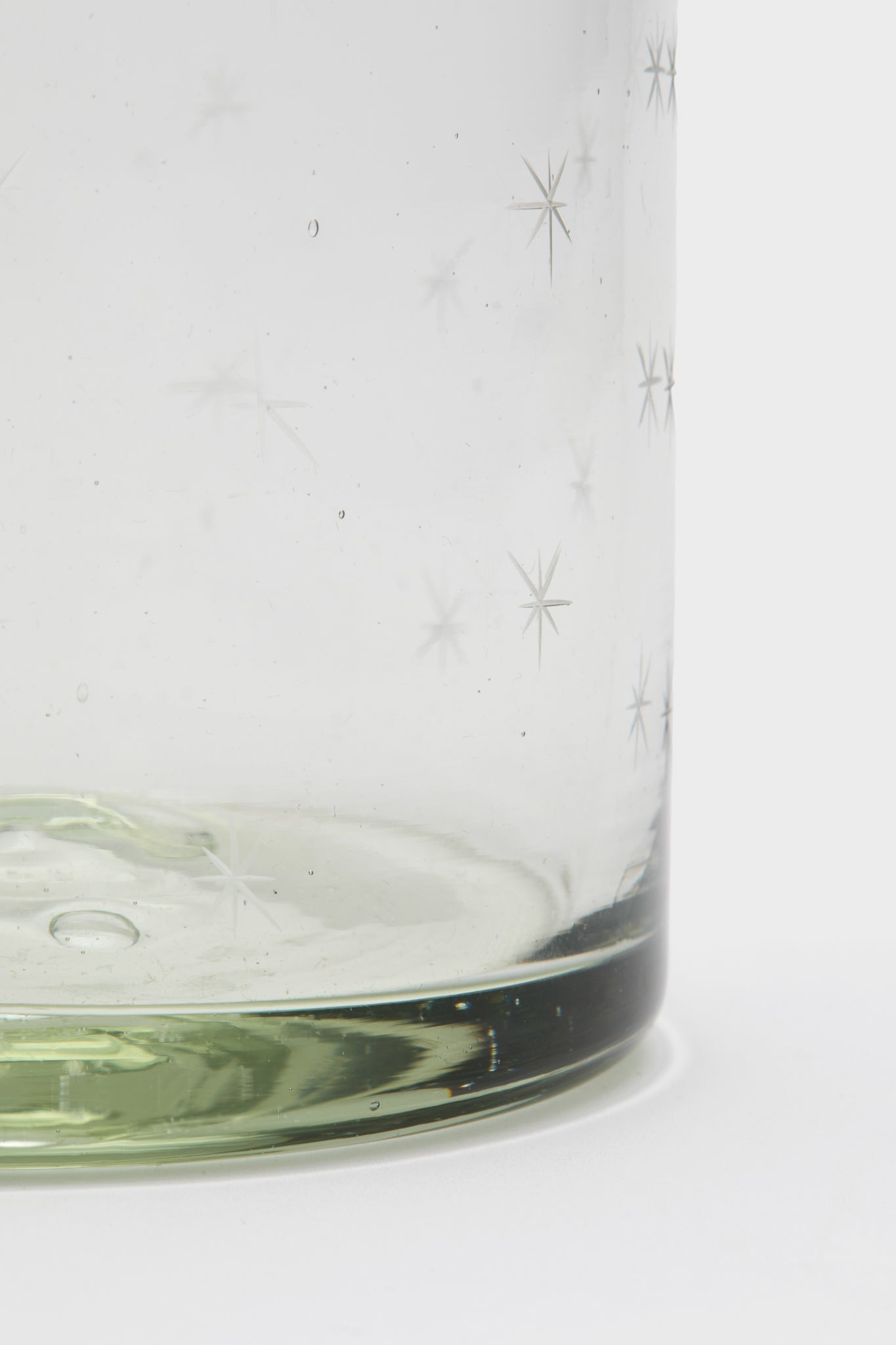 Clear Starry Night Water Glass