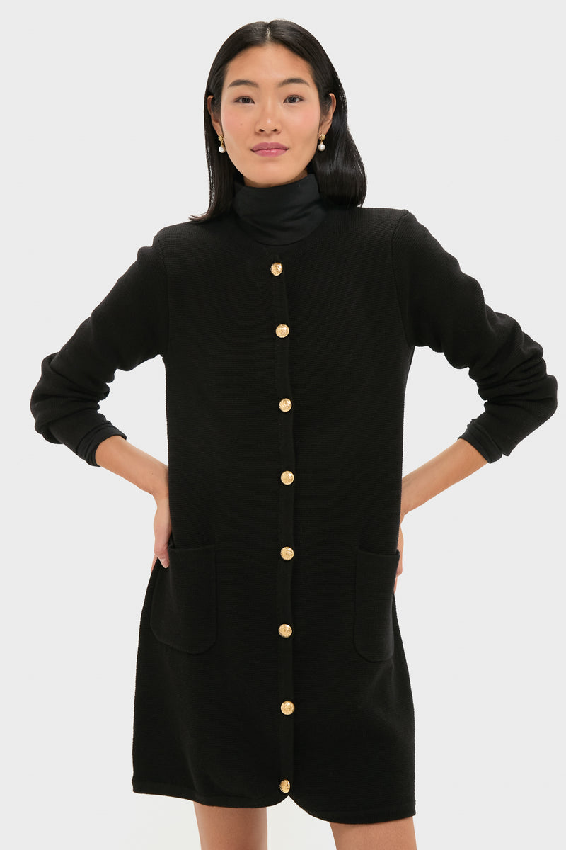 Black Knit Jaq Mini Dress