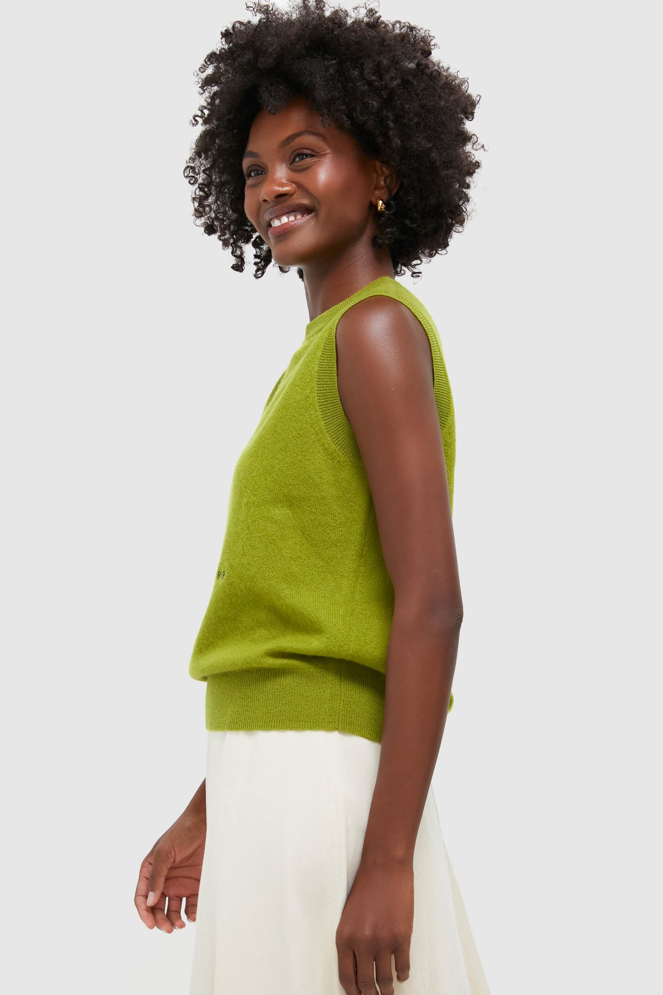 Woodbine Green Cashmere Shell