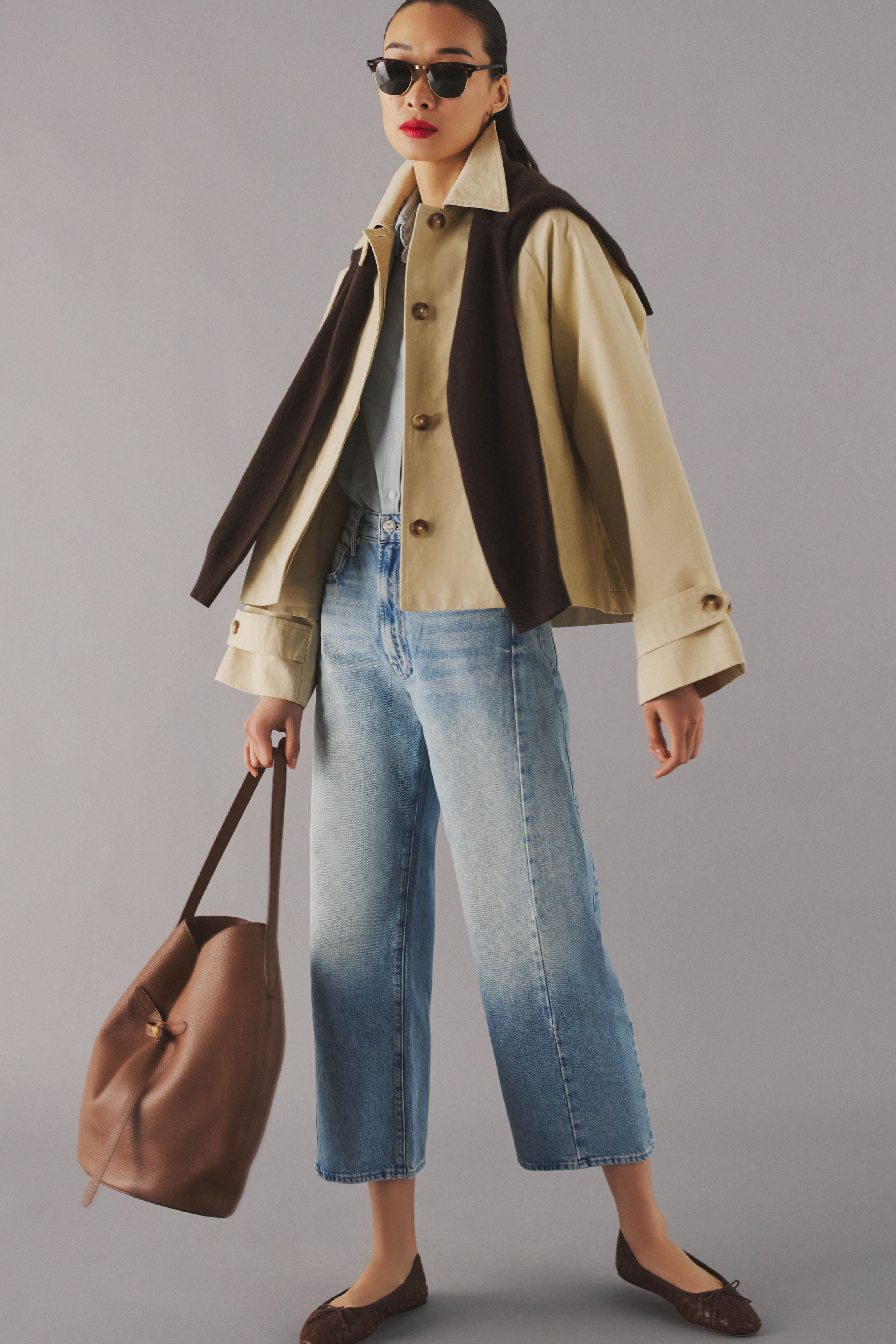 Espresso Woven Leather Leonie Flats | Loeffler Randall