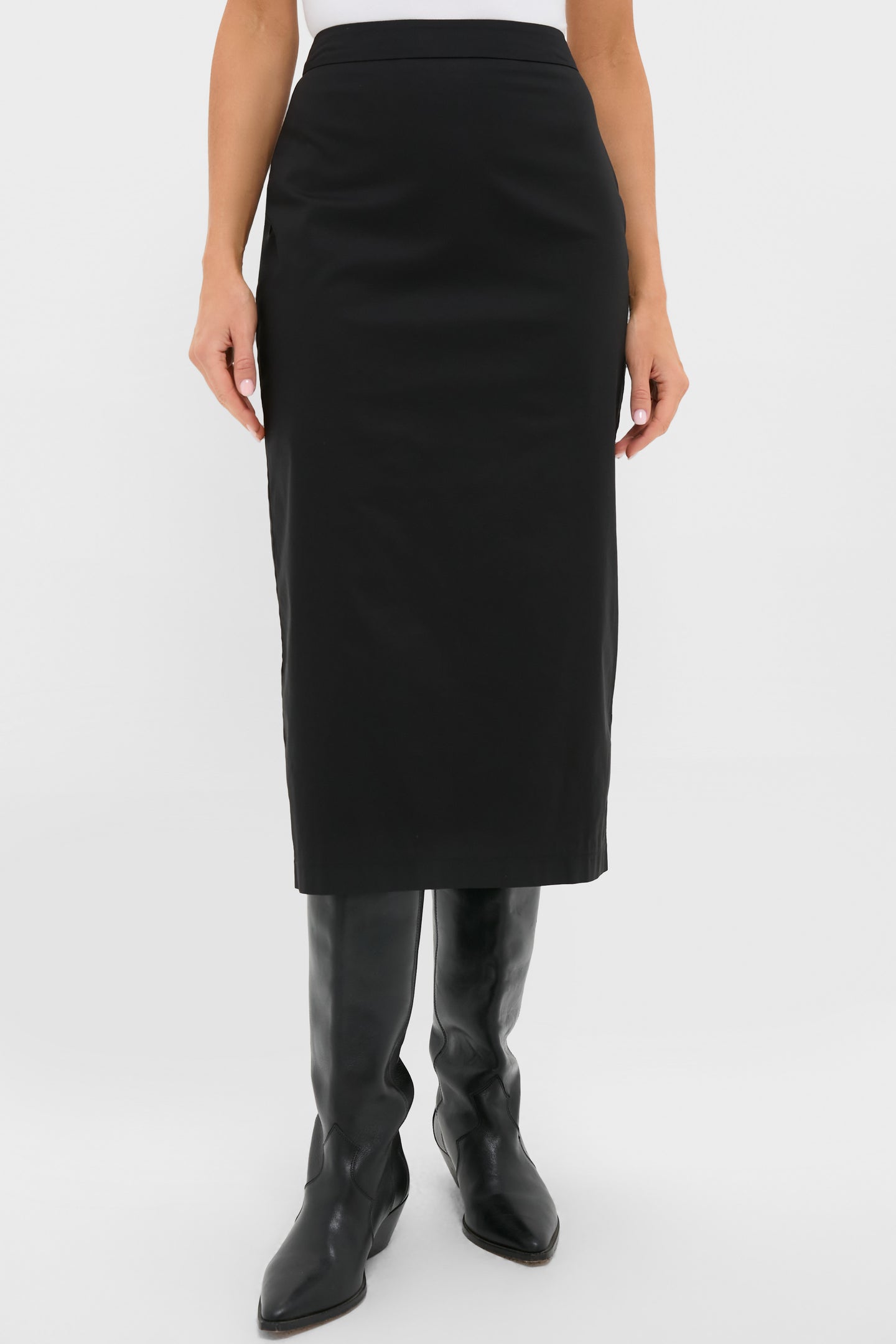Black Rosie Midi Skirt