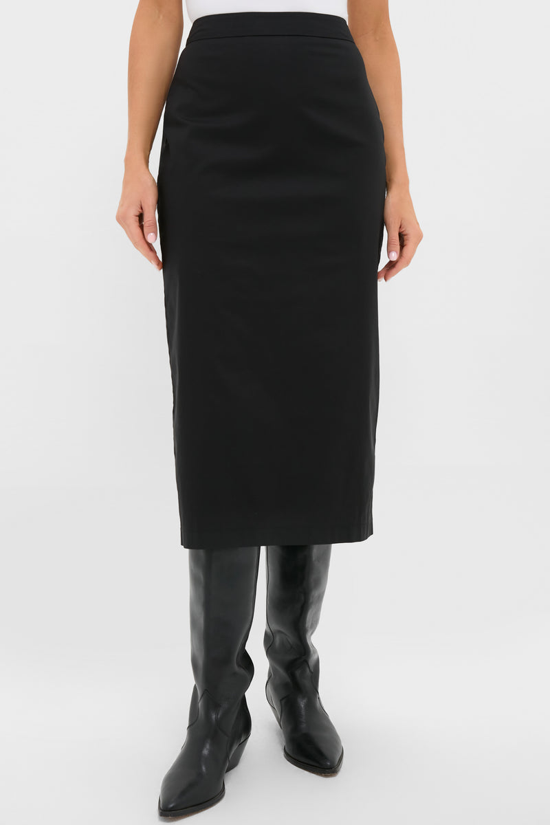 Black Rosie Midi Skirt
