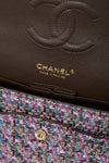 CHANEL Multicolor Pink Purple Soft Diagonal Pattern Classic 25 Crossbody