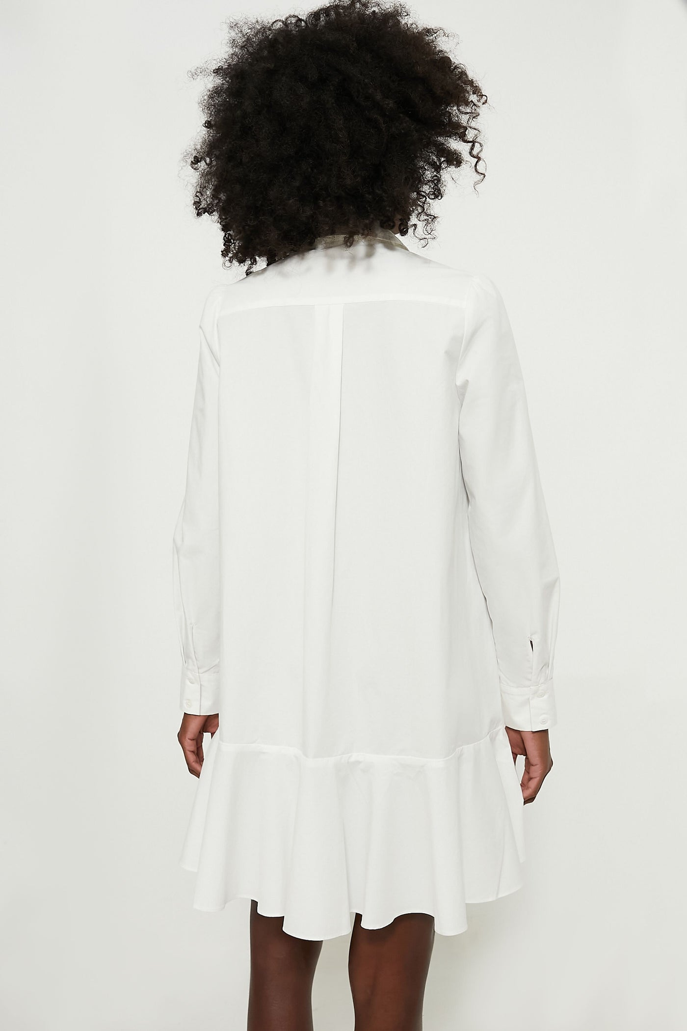 white cotton shirtwaist dress SOLD