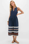 Riverside Stripe Cotton Eyelet Elsie Dress
