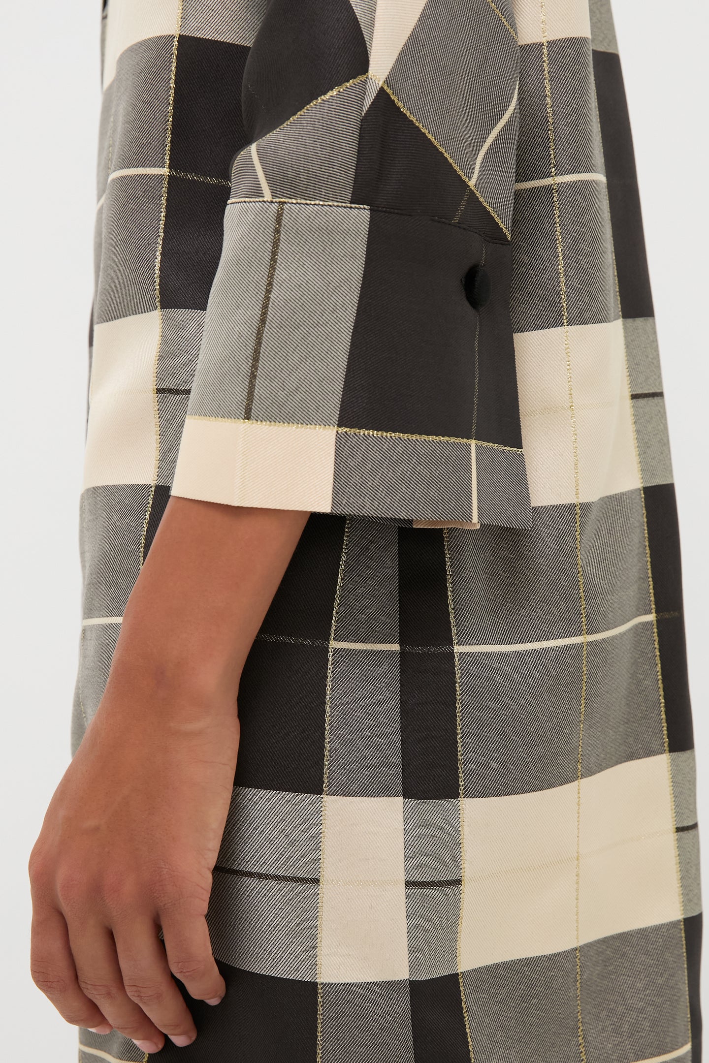 Champagne Problems Plaid Willow Dress