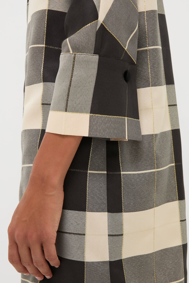 Champagne Problems Plaid Willow Dress