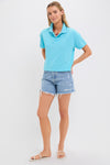 Aqua Pique Holmes Boyfriend Polo
