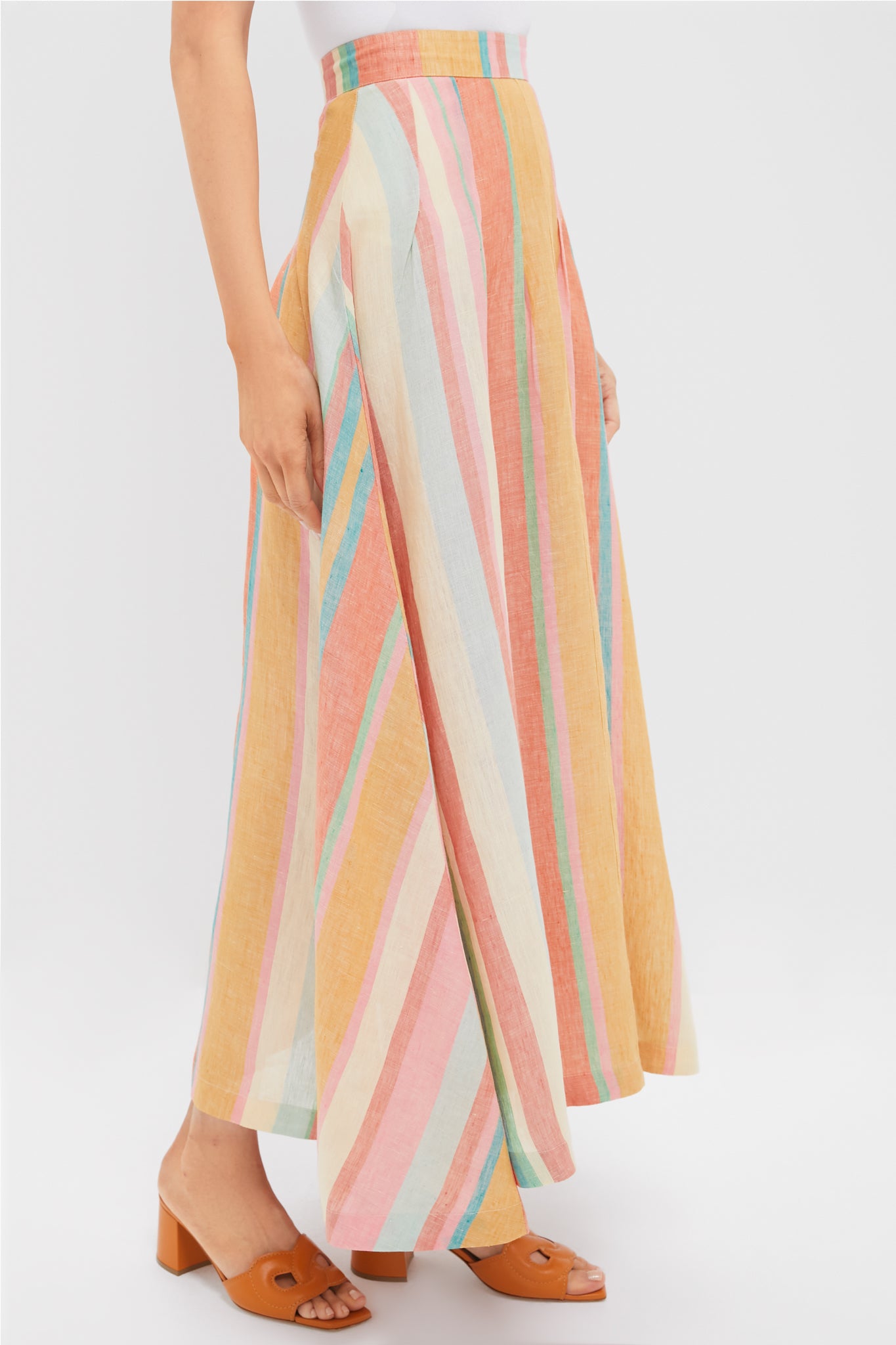 Multi Rainbow Stripes Amelianna Skirt