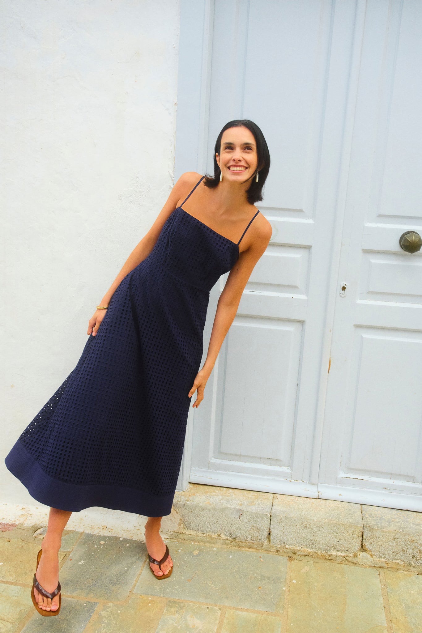 Ink Eyelet Rhea Dress | Tuckernuck