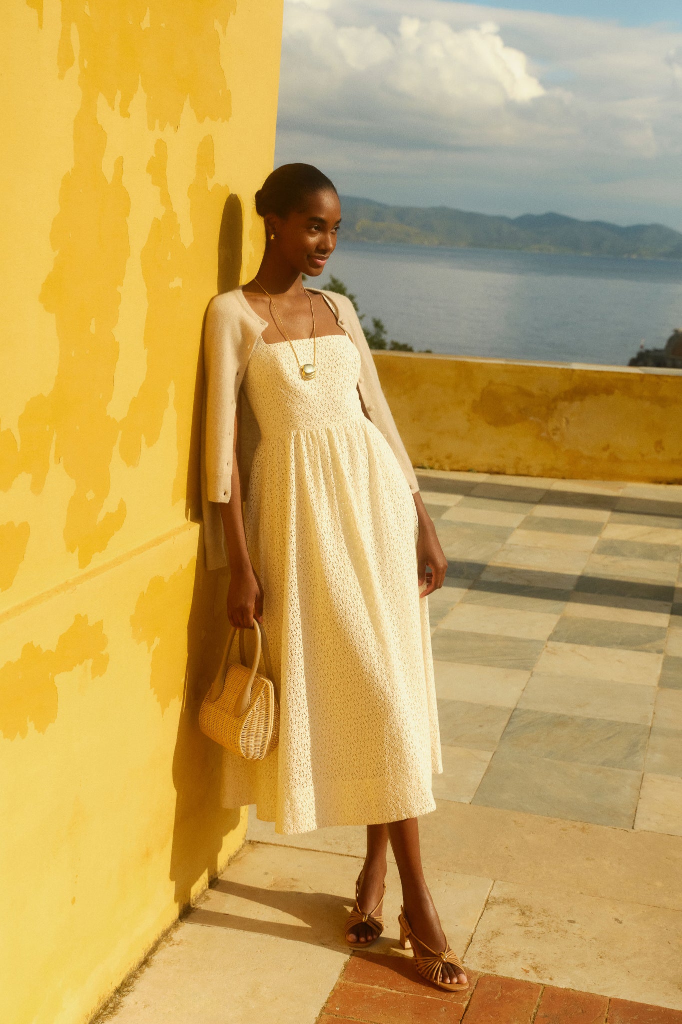 Porcelain Eyelet Esme Dress