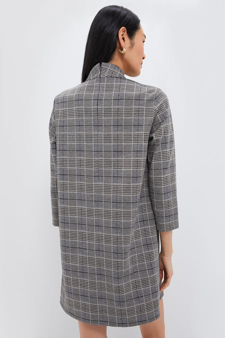 Brown Plaid Mod Ellie Dress