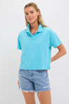 Aqua Pique Holmes Boyfriend Polo
