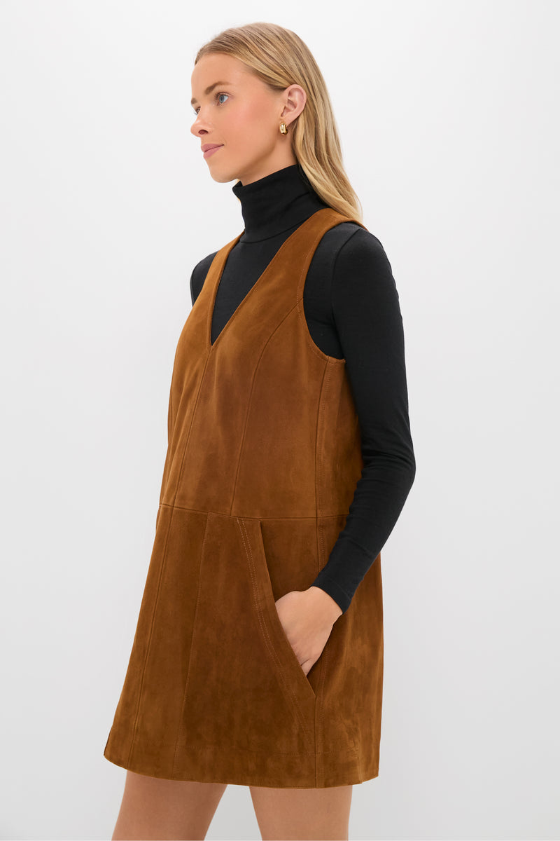 Toffee Suede Bailey Dress
