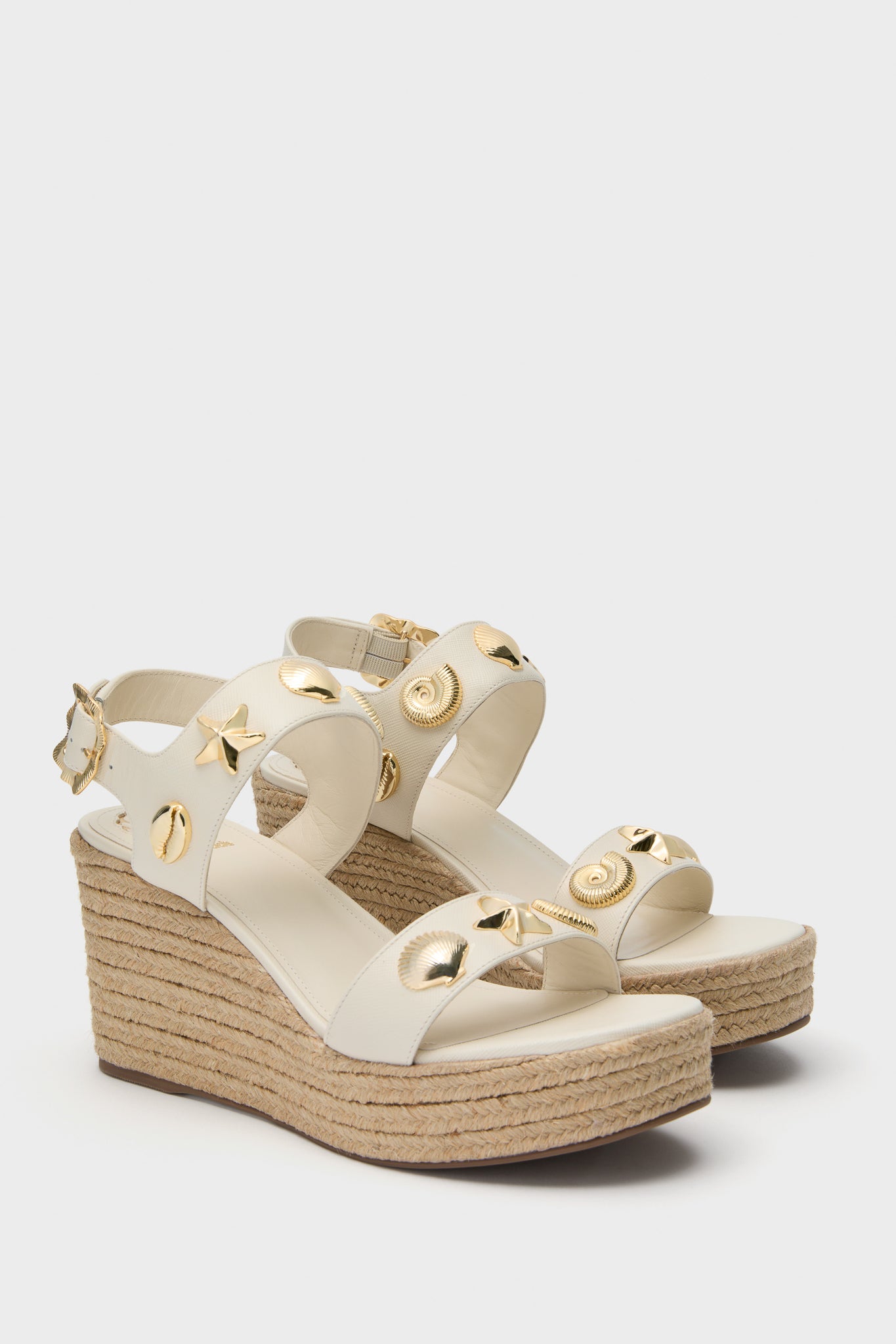 Ivory Saffino Madison Hi Espadrilles
