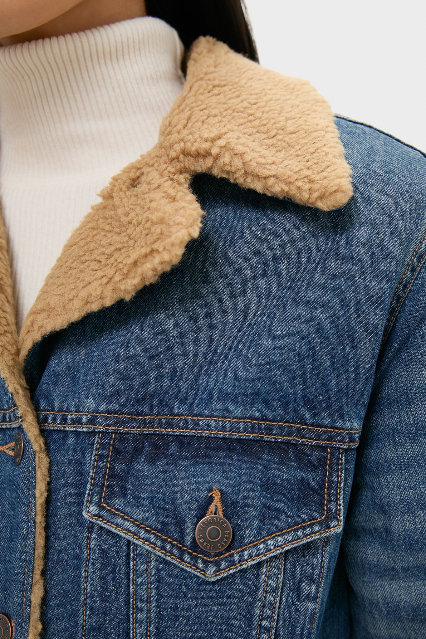 City Lights Donna Jacket with Sherpa Lining | Veronica Beard City Lights Donna Jacket with Sherpa Lining | Veronica Beard