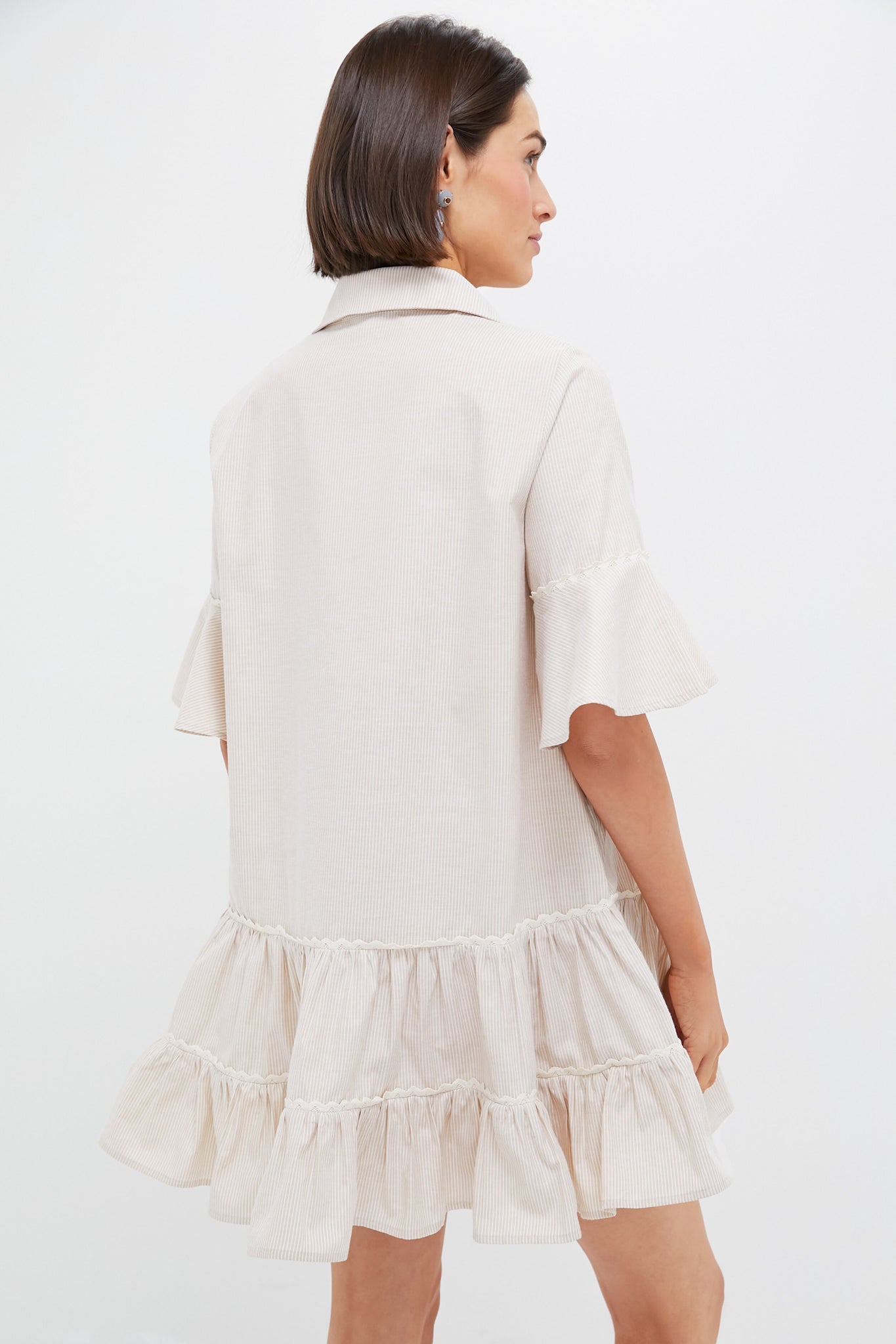 Tan Stripe Mckenna Dress