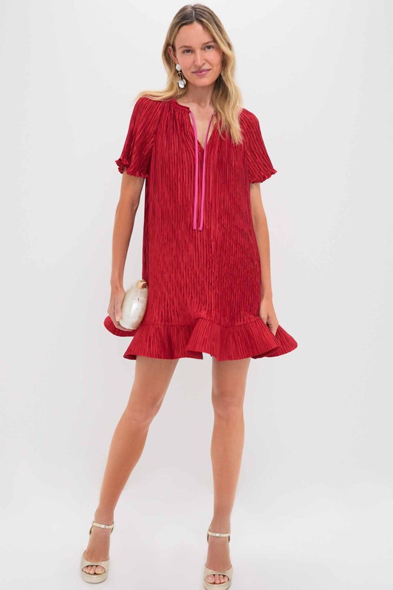 Crimson Multi Venus Mini Dress