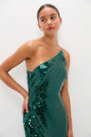 Emerald Sequin Isa Maxi Dress