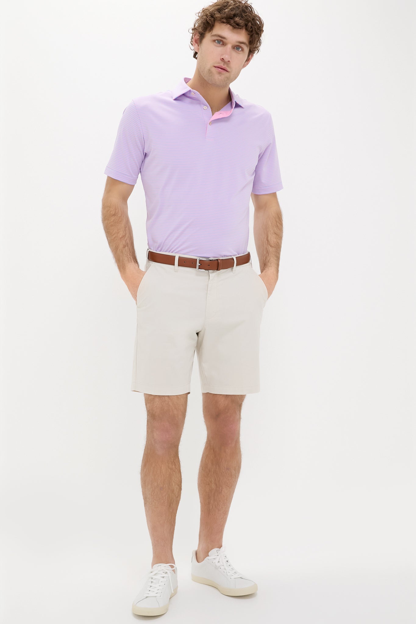 Pink Vale Hales Performance Jersey Polo