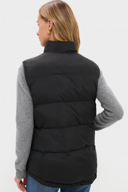 Black Inez Puffer Vest
