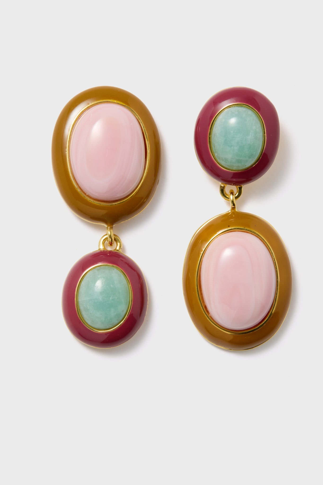 Pink Conch Papaya Earrings