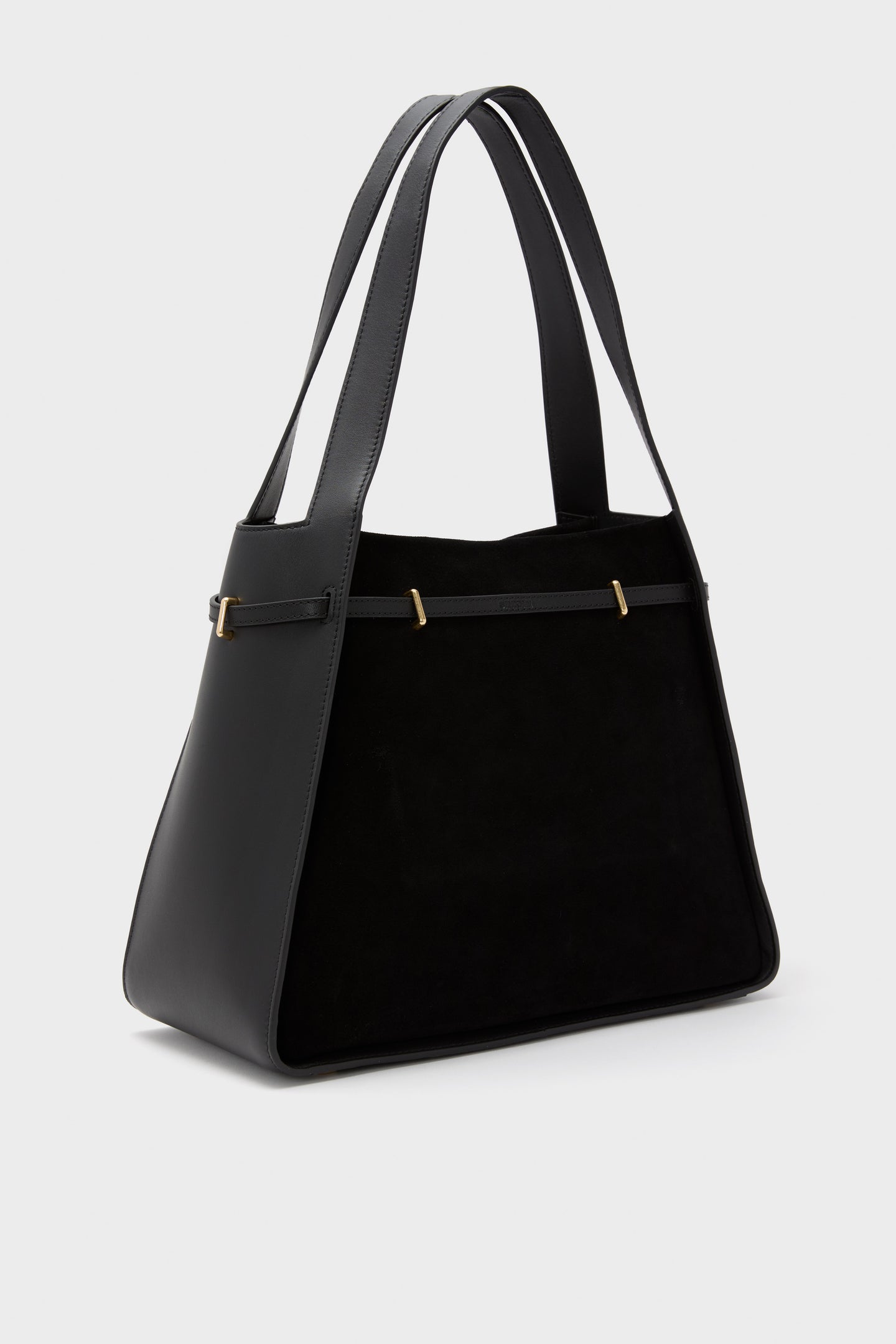 Black Cleo Suede Tote