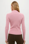 Dusty Rose Ribbed Holden Turtleneck