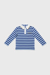 Navy Twin Stripe Parker Polo