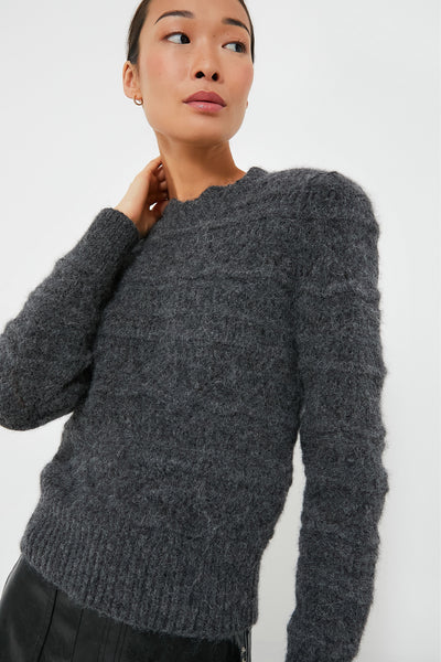 Isabel Marant purchases Etoile Kalia Wool Cotton Distressed Gray Sweater